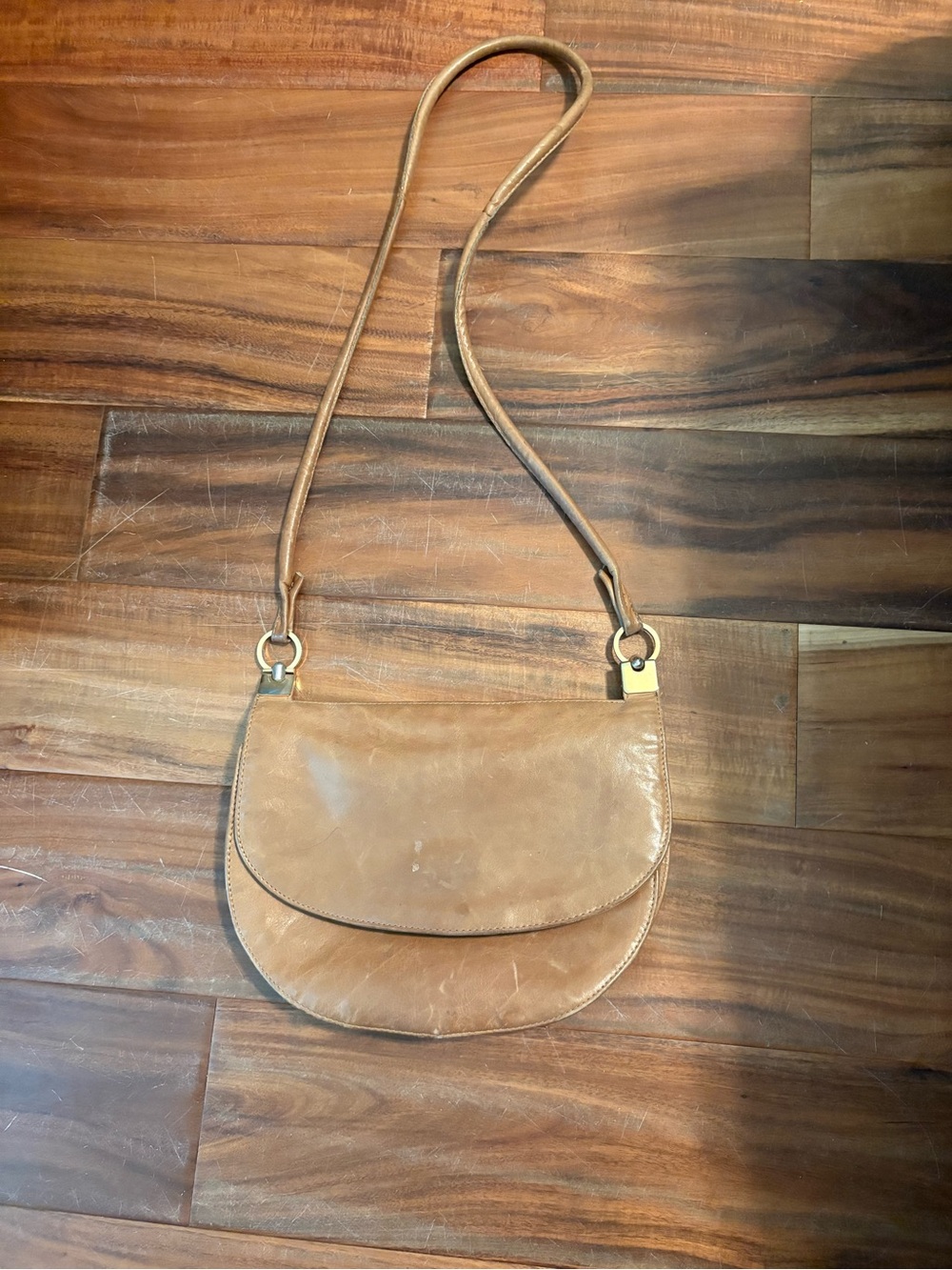 Vintage Italian Leather Crossbody Bag Made in Italy (993)
